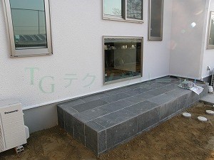 成田市 戸建て ウッドフェンス 施工前