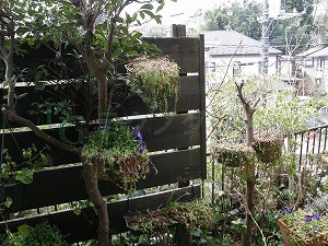 取り換え前 ウッドフェンス 我孫子市